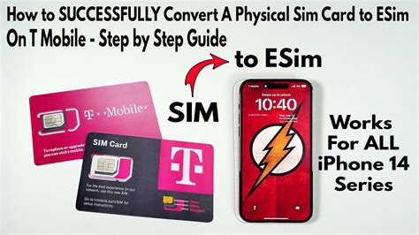 How To Convert Sim Card To Esim on T Mobile for iPhone 14 - Step by ...