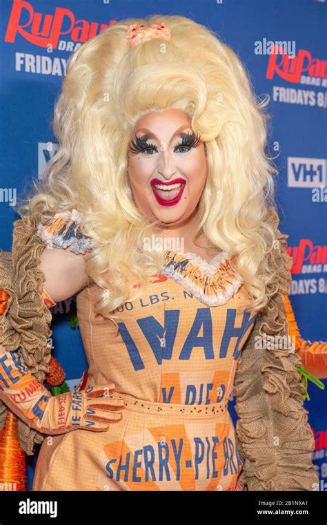 New York, NY - February 26, 2020: Drag Queen Sherry Pie attends RuPaul’s Drag Race Season 12 ...