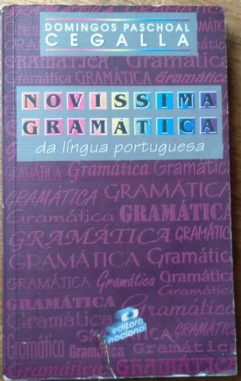 Livro Novíssima Gramática da Língua Portuguesa. Domingos P Cegalla ...