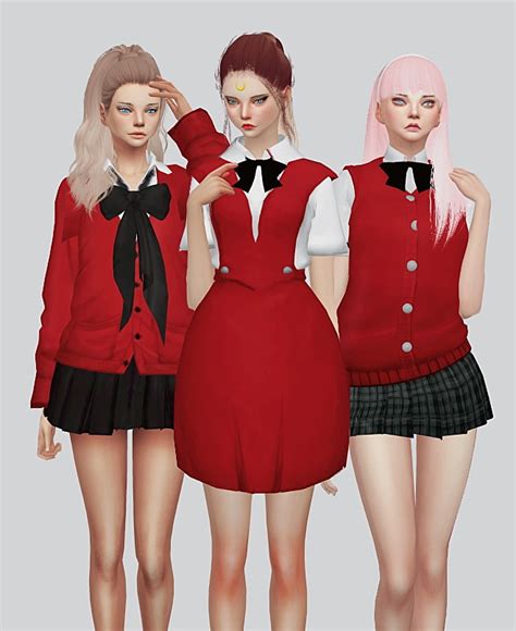 School Uniform Part1 at Kalewa-a » Sims 4 Updates