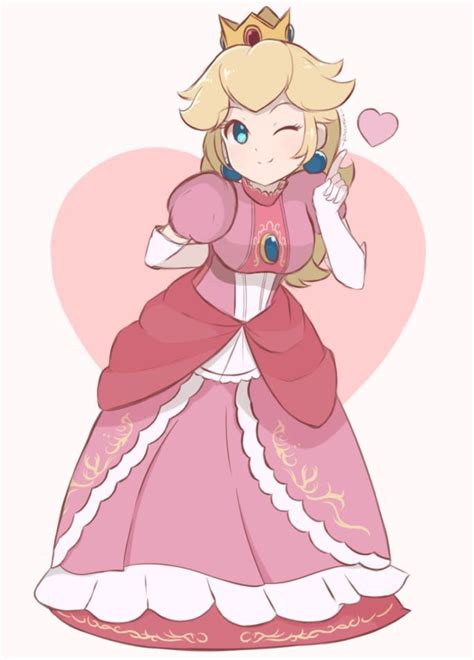 Princess Peach - Wink Taunt (Full Colored Sketch) by chocomiru02 on DeviantArt in 2020 | Super ...