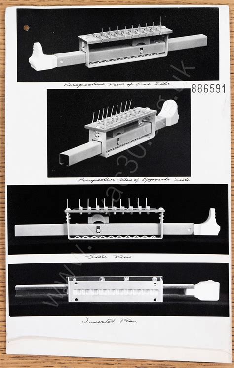 Jennings Organ Drawbars - patented design, 1957-1960