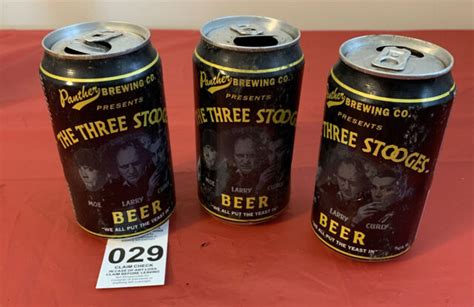 3 Vintage The Three Stooges Beer Can - Moe Larry Curly - Panther Brewing Co. | eBay