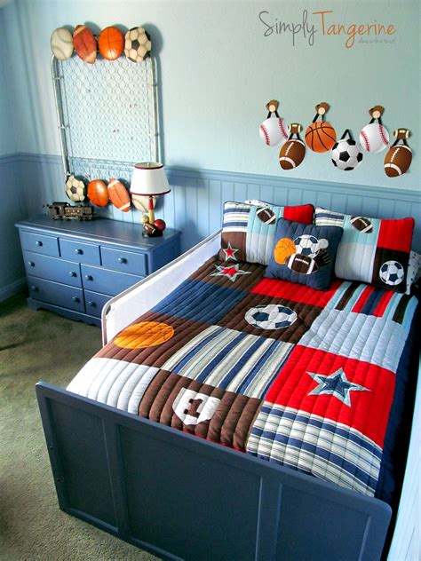 All Star Sports Themed Room | Sports themed bedroom, Sports themed room, Sports room decor