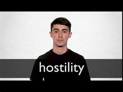 HOSTILITY definition and meaning | Collins English Dictionary