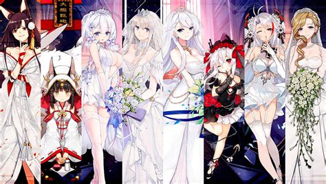 Azur Lane Wedding Costumes (Oath Skins) Thumbnail by RyuumaBrunestud on ...