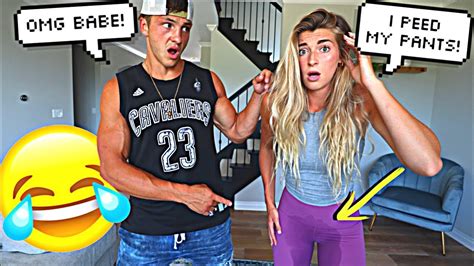 I PEED MY PANTS!! *PRANK ON FIANCE* - YouTube