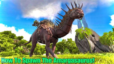 How To Spawn The Amargasaurus in Ark Lost island! - YouTube