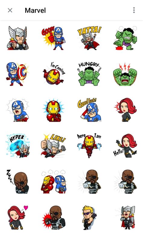 Printable Marvel Stickers - Printable Word Searches