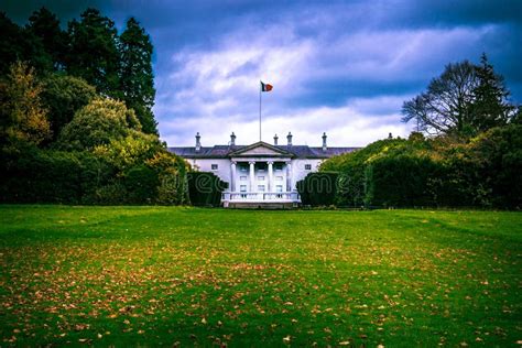 Aras an Uachtarain, Phoenix Park, Dublin Stock Image - Image of autumn ...