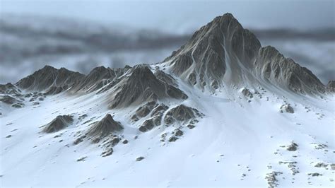 Snow Mountain - 3D Model by icekazim