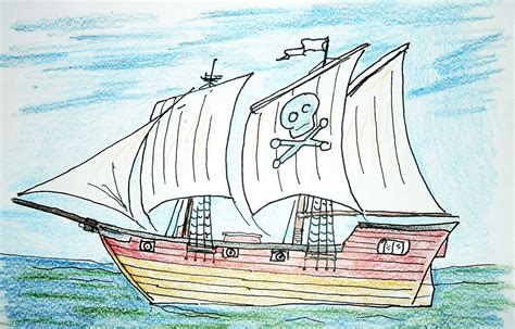 Pirate Ships Drawing at GetDrawings | Free download