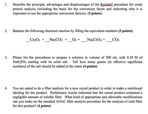 Solved 1 Describe the principle, advantages and | Chegg.com