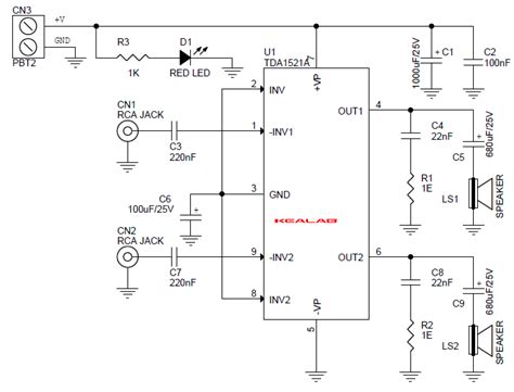 10W STEREO AUDIO AMPLIFIER - BuildCircuit.COM