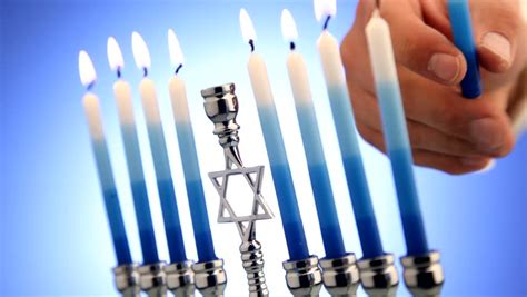 lighting menorah Stock Footage Video (100% Royalty-free) 4543163 | Shutterstock