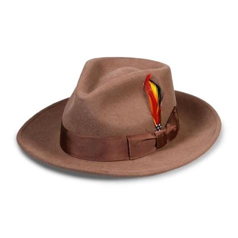 Crushable Brown Fedora Hat | Fedora, Fedora hat men, Brown fedora