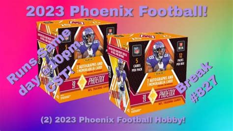 KANSAS CITY CHIEFS 2023 Phoenix (2) Hobby Football Box Break NFL EUR 13,94 - PicClick FR