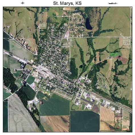 Aerial Photography Map of St Marys, KS Kansas