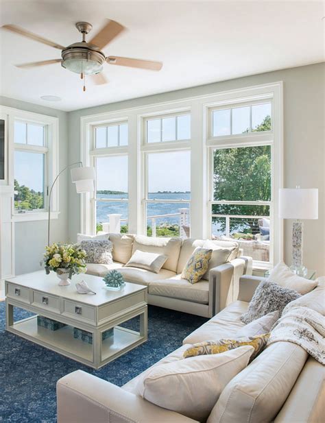 Beach House Tour: Rhode Island Beach Cottage | Coastal Home Blog | Beach house living room ...