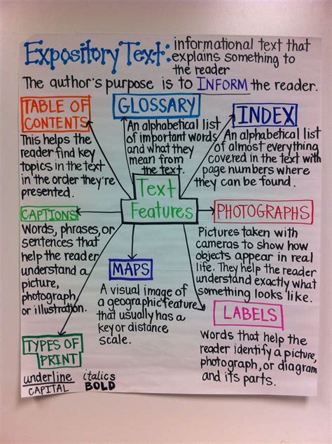 Expository Text Features Worksheet