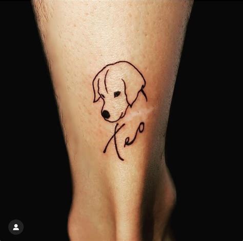 Simple Dog Tattoo