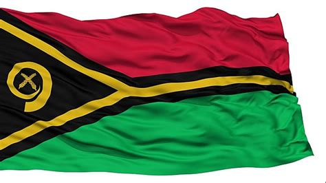 Vanuatu Flag Vector Design Images, Vanuatu Flag With Realistic Isolated Png Backgrounds Design ...