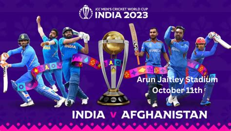 India Vs Afghanistan in the Cricket World Cup 2023