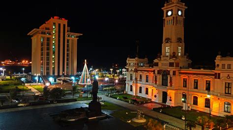 Fondos de pantalla México, Veracruz, ciudad, noches, edificios, luces 2560x1600 Imagen