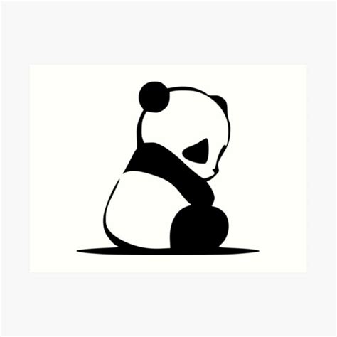 "Sad Panda" Art Print for Sale by BillNyeIsDope | Redbubble