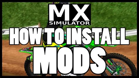 Mx Simulator (How to install mods) - YouTube