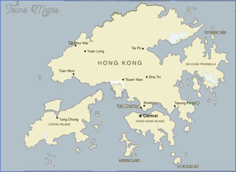 Hong Kong Map - ToursMaps.com