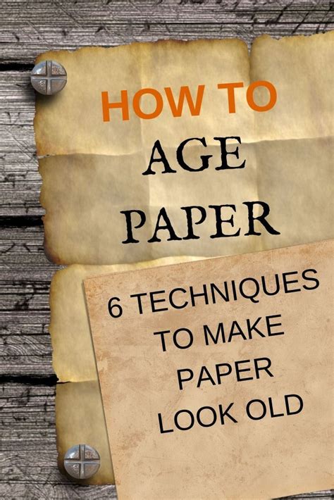 How to age paper - techniques to make paper look old | How to age paper, Old book crafts, Book ...