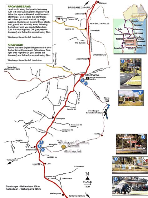 Stanthorpe Wineries Map