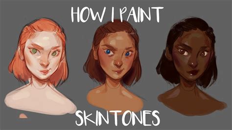 HOW I PAINT SKIN TONES - YouTube