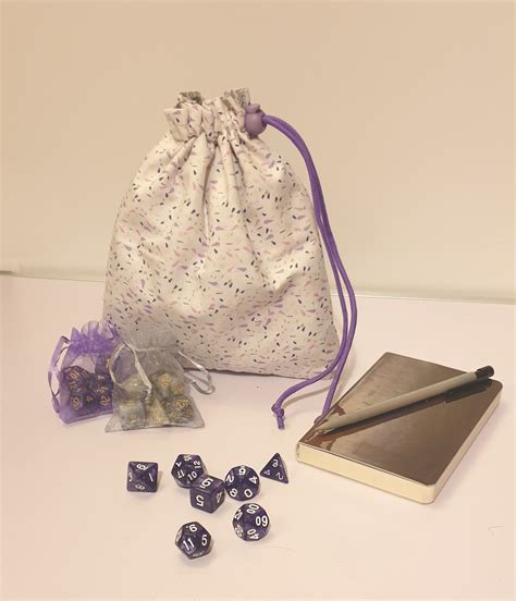 'Purple Shatter' Large Dice Bag - Crit Happens Dice