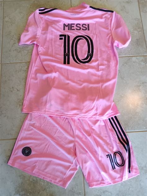 Messi Miami Messi 2023 Away Set jersey and Shorts - PINK - Inter Miami ...