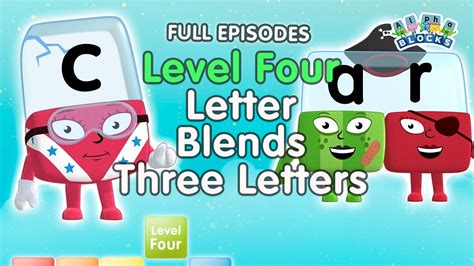 #BacktoSchool - Alphablocks Level Four | Letter Blends - Three Letters | Full Episodes - YouTube