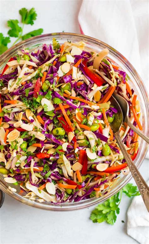 This crunchy Asian Cabbage Salad is colorful, healthy, and absolutely ...