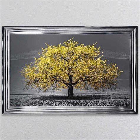 Yellow Cherry Tree Framed Wall Art - FRAMED ART from Fab Home Interiors UK