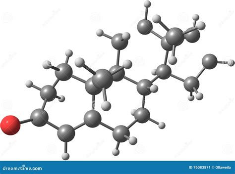 Androstadienone Molecular Structure Isolated on White Stock ...