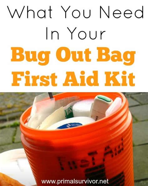 Bug Out Bag First Aid Kit List: What You Need | Bug out bag, Diy first aid kit, First aid kit
