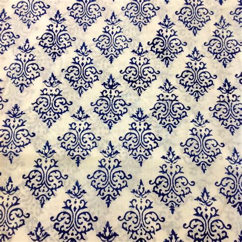 DesiCrafts: Indian block print fabric: Organic cotton fabric by DesiCrafts