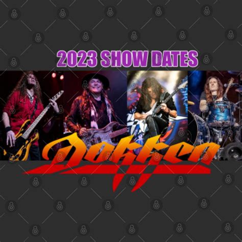 Dokken Tour July 2023 T-Shirt, Dokken 2023 Show Dates T-Shirt, Dokken T-Shirt, Dokken Rock Band ...