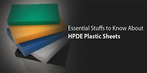 Essential Stuffs to Know About HDPE Plastic Sheets