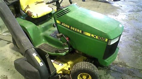 LOT 1378A John Deere LX 188 Lawn Tractor 48" Deck w/ Bagger & Powerflow - YouTube