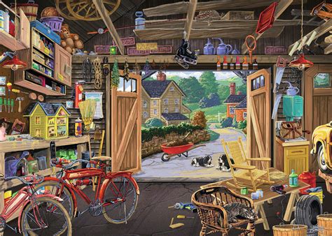 Grandpa's Garage, 300 Pieces, Ravensburger | Puzzle Warehouse