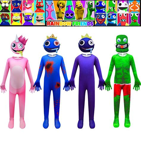 Roblox Rainbow Friends Jumpsuit Costume For Kids Perfect For School Performances And Role Play ...