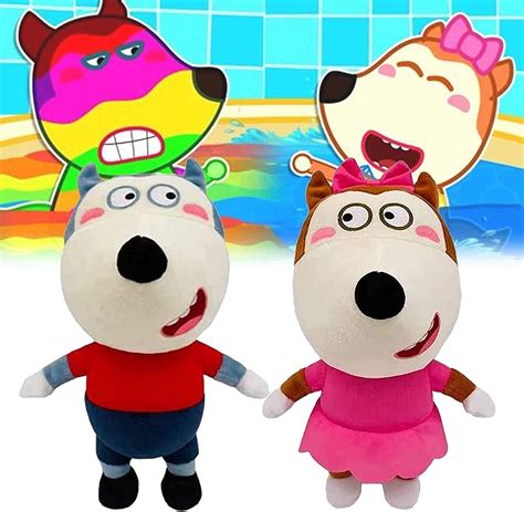 caiji Wolfoo Lucy Toys, Wolfoo Plush Lucy, Wolfoo and Lucy Plush Toys - Wolfoo Family Toys (2pcs ...