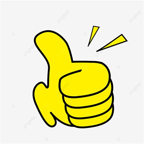 Thumbs Up Emoji Clipart PNG Images, Vector Gestures Thumbs Up, Like Point Gesture, Gestures ...