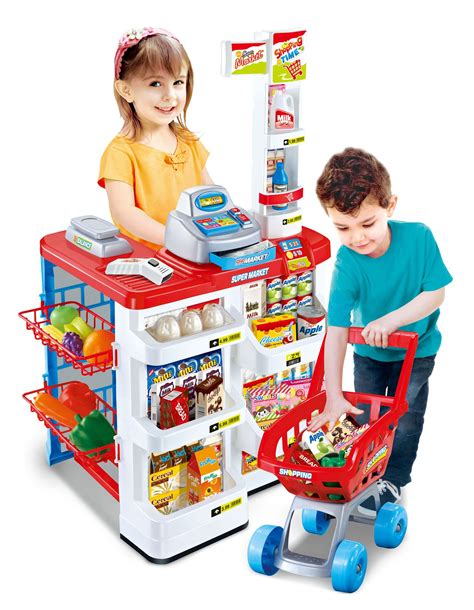 Children Kids Role Pretend Play Supermarket Superstore Shop Toys Set ...